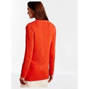 Anthropologie Elin Cardigan by Moth Knitted Red Size XSmall